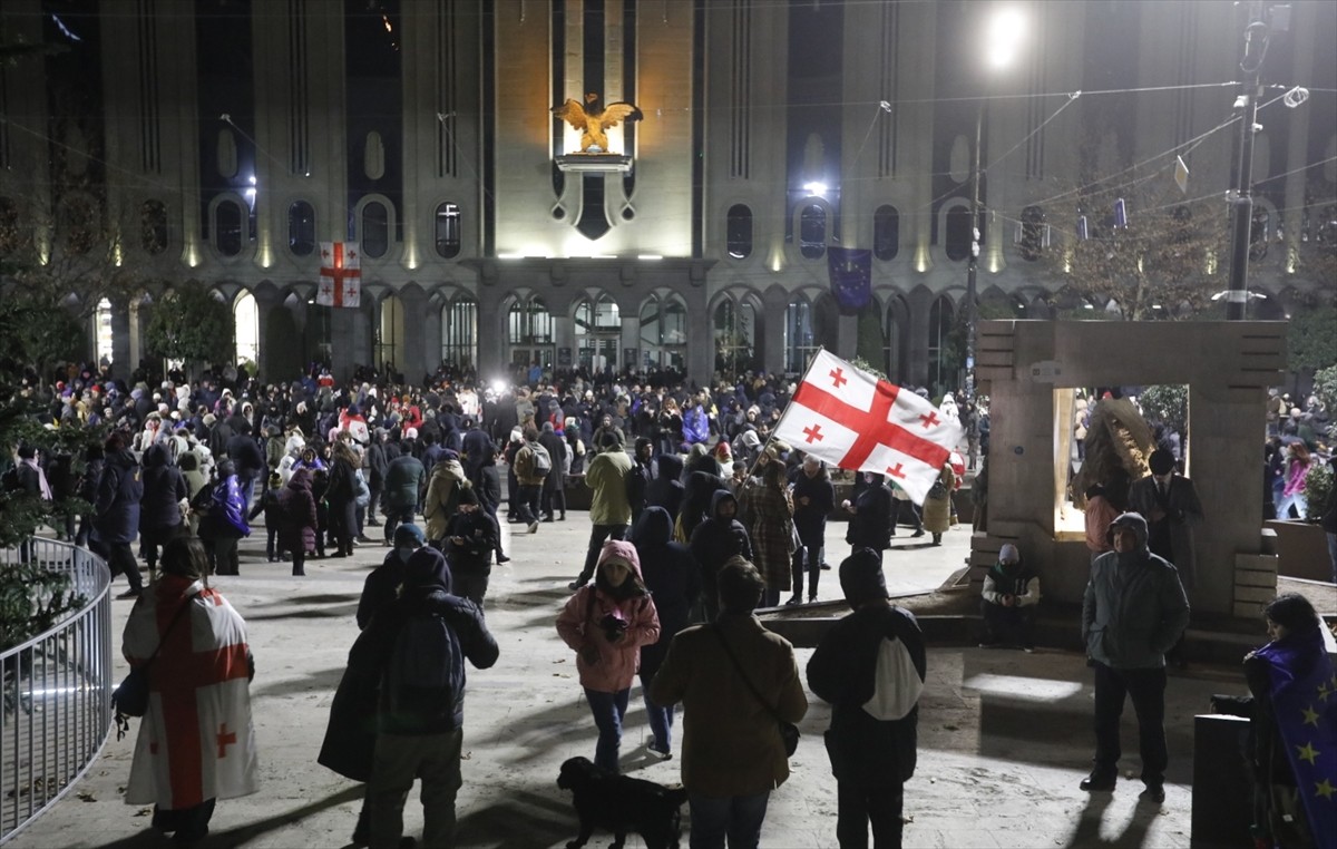 Gürcistan'da temaslarda bulunan Avrupa Parlamentosu (AP) milletvekillerinden oluşan heyet...