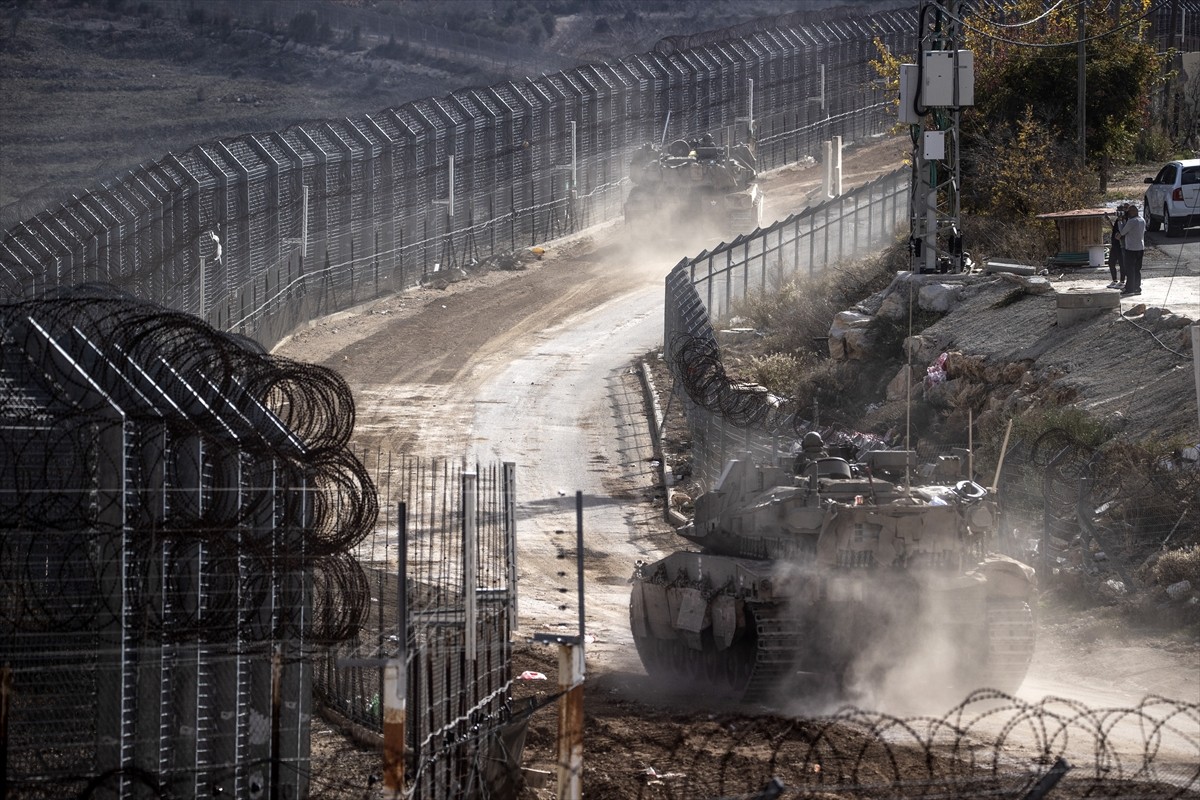 İsrail ordusunun işgal altında tuttuğu Golan Tepeleri'nde bulunan Mecdel Şems bölgesindeki İsrail...