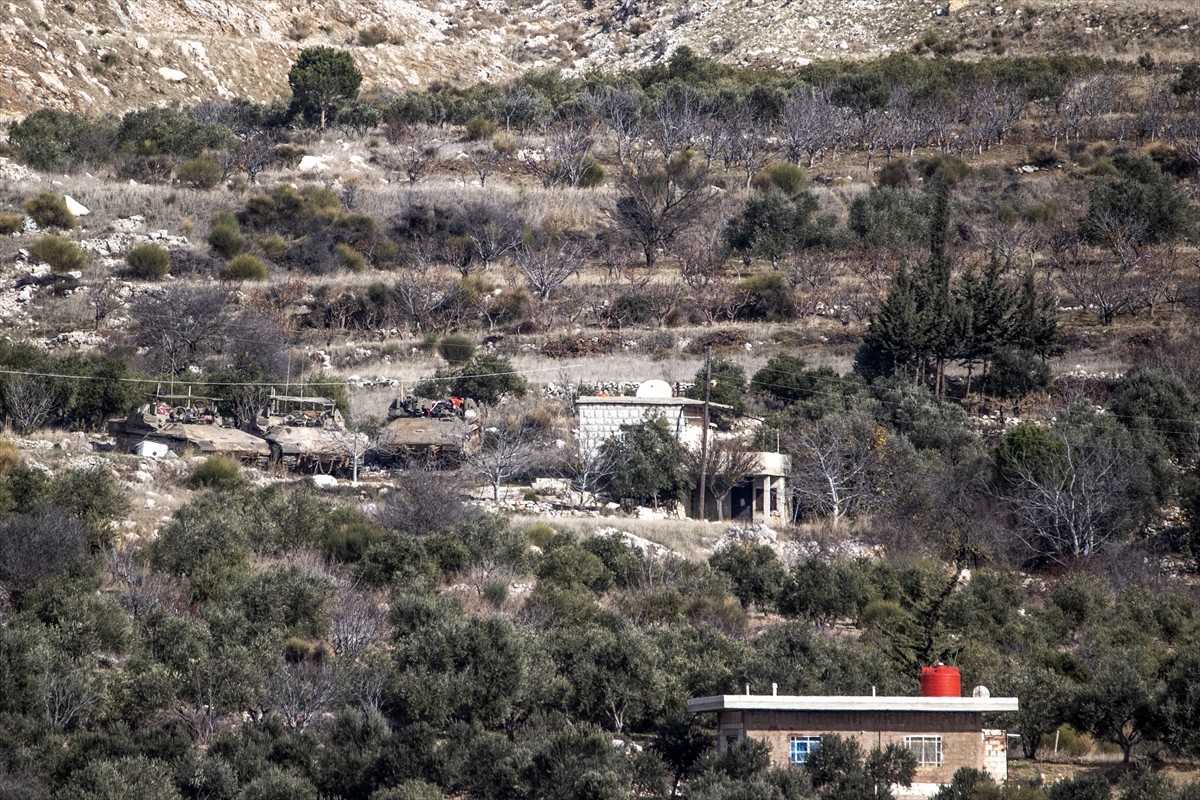 İsrail ordusunun işgal altında tuttuğu Golan Tepeleri'nde bulunan Mecdel Şems bölgesindeki İsrail...