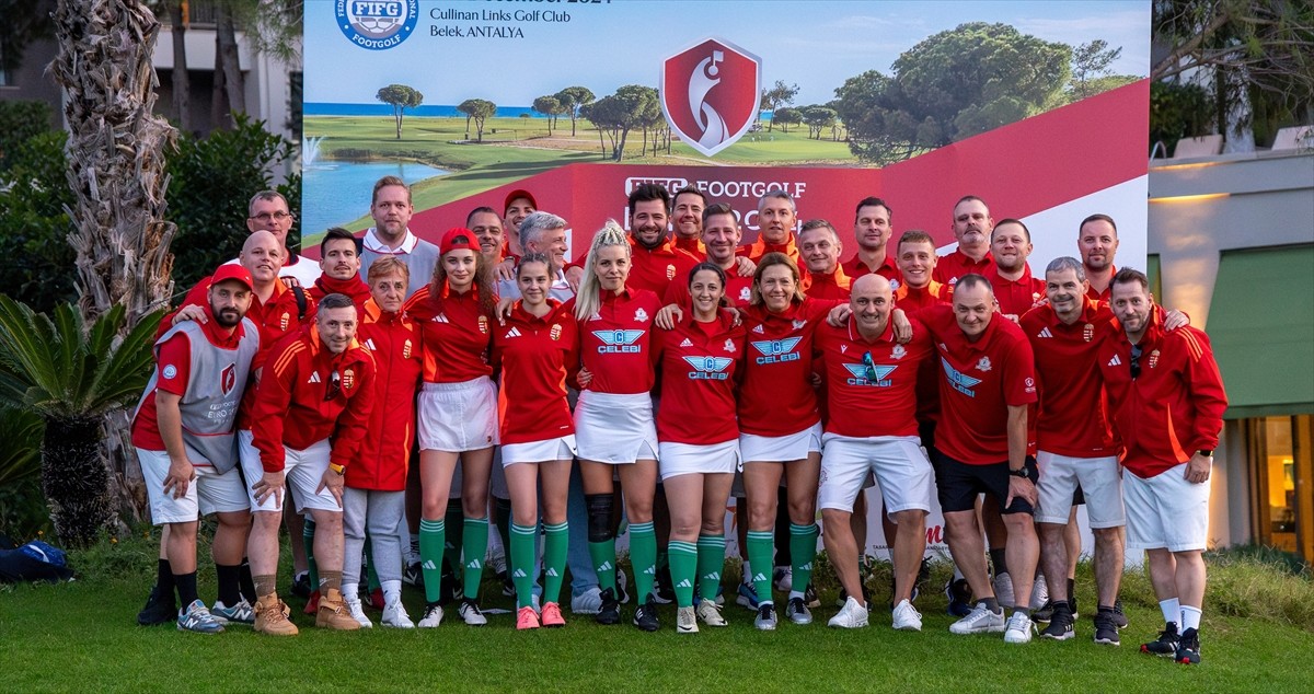 Macaristan Futgolf Federasyonu Başkanı David Vörös, Antalya'da yapılan Avrupa Şampiyonası'nda...