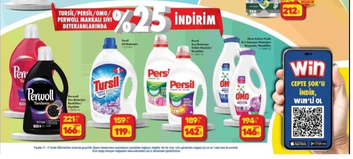 Marka marka sıvı deterjanlarda yüzde 25 indirim! O markete gitmeyen pişman olacak 