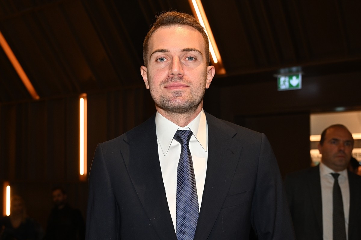 Milli Futbolcu Mert Günok,  Turkuvaz Medya Merkezi'nde düzenlenen 'Turkuvaz Medya Spor Zirvesi'nde...