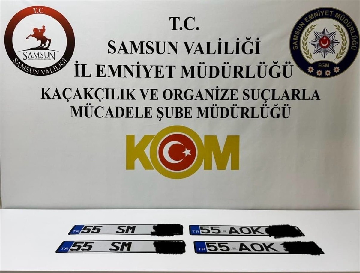 Samsun'un merkez Tekkeköy ilçesinde düzenlenen sahte plaka operasyonunda 2 şüpheli gözaltına...