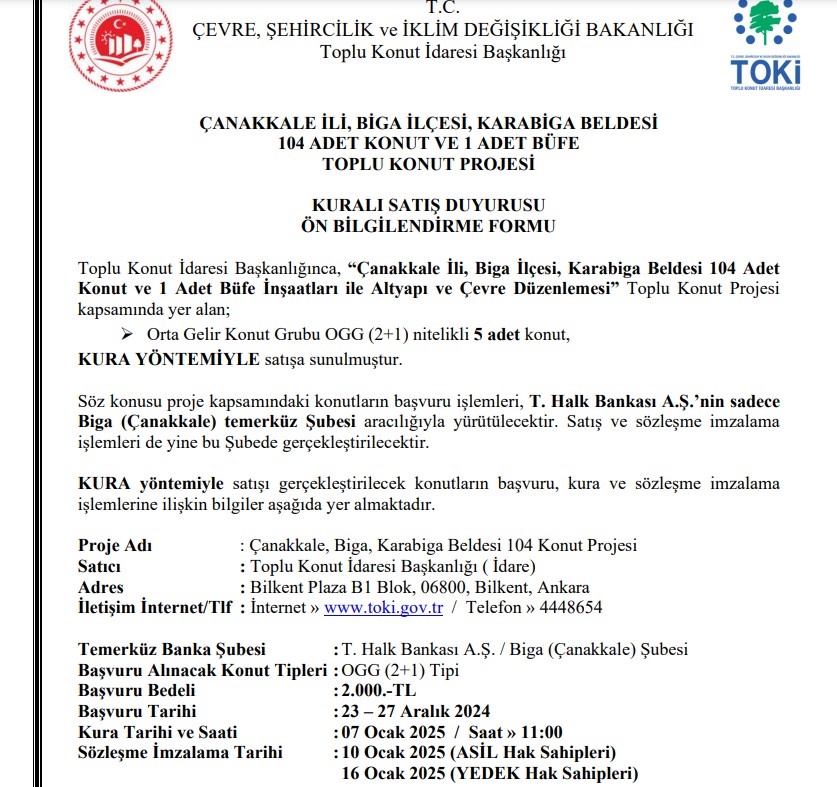 Şansa ramak kaldı! 13,354 TL taksitle 2+1 daire fırsatı açıklandı