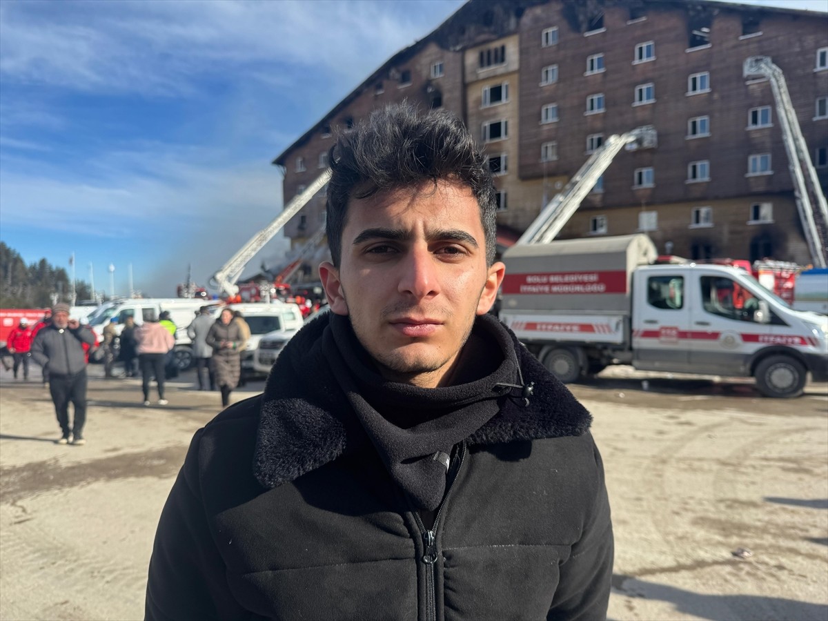 Bolu Kartalkaya Kayak Merkezi'nde otelde çıkan yangında yaşananları görgü tanıkları anlattı. Görgü...