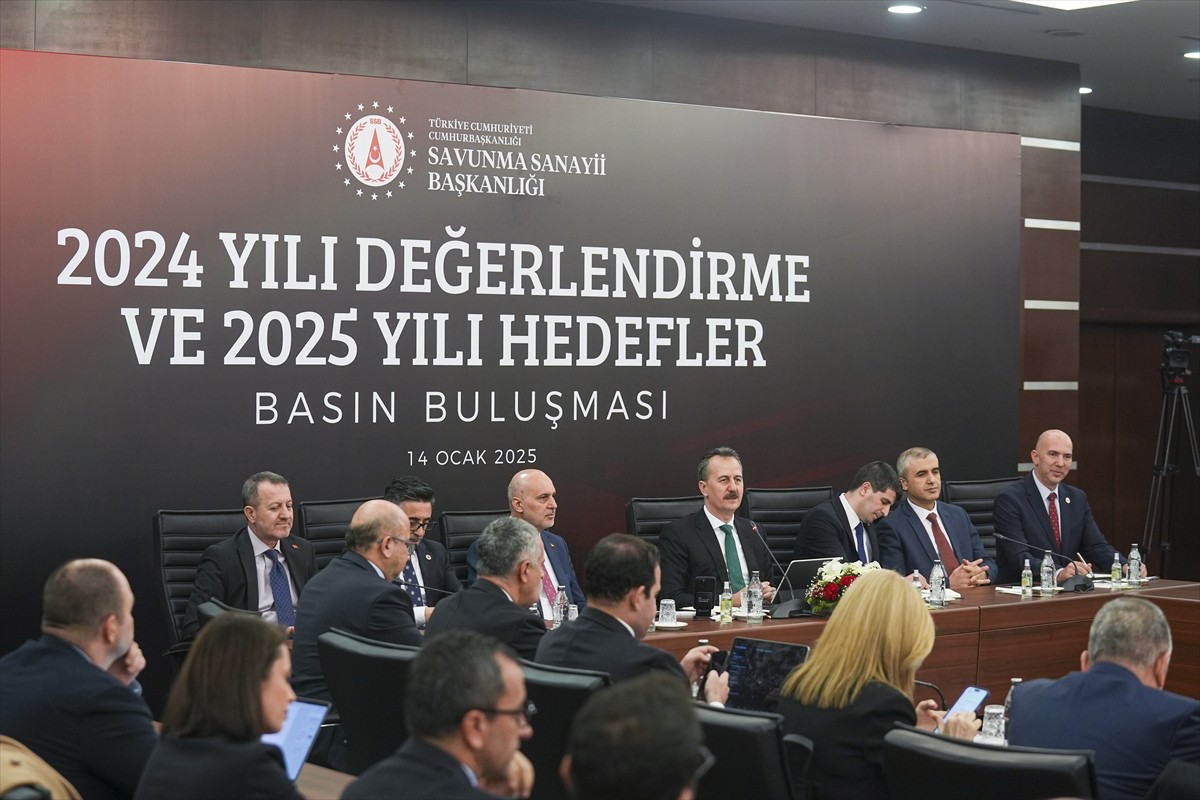 Cumhurbaşkanlığı Savunma Sanayii (SSB) Başkanı Haluk Görgün, SSB Nuri Demirağ Salonu'nda...