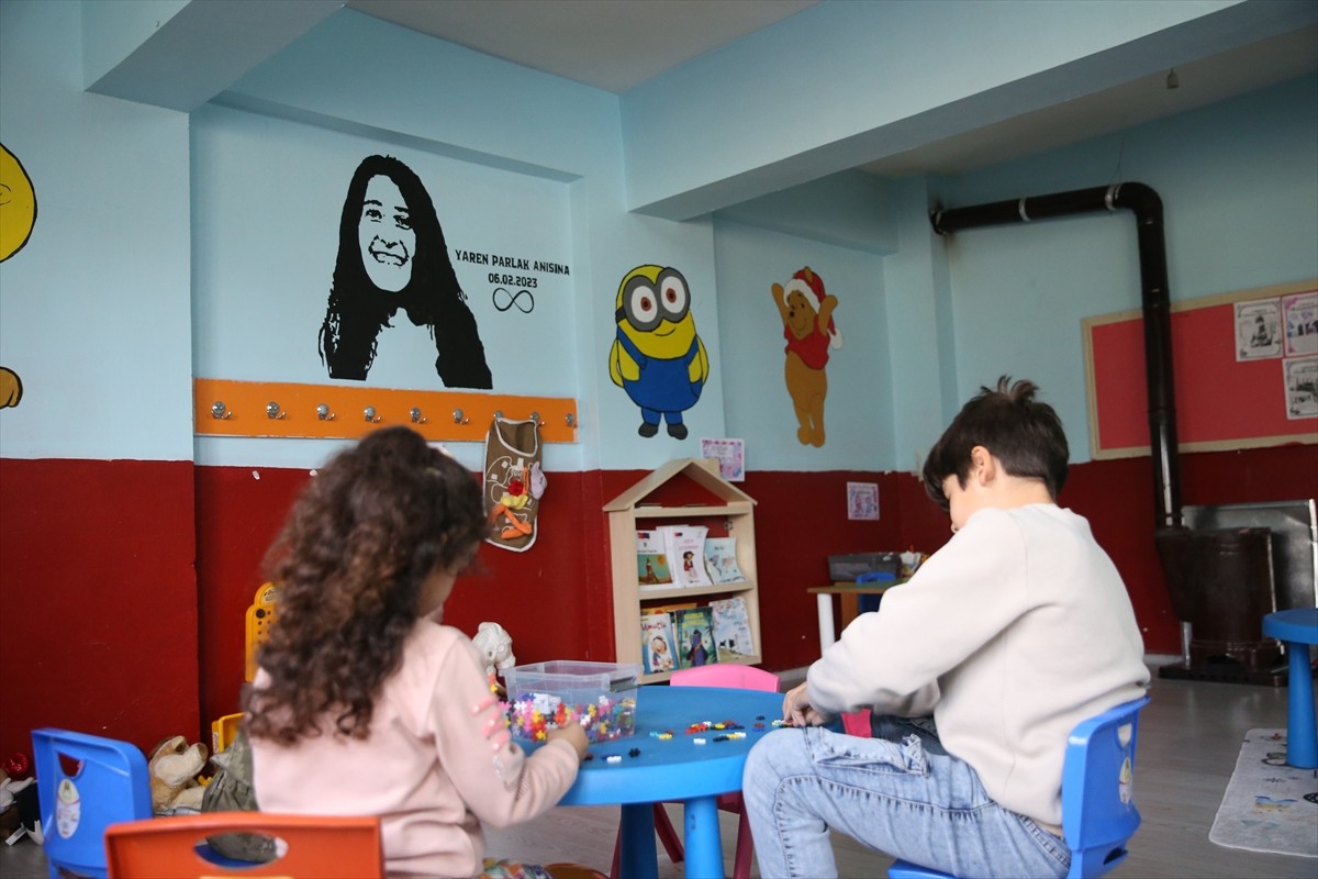 Hatay'ın Hassa ilçesinde Uludağ Enerjinin katkısıyla yenilenen ve depremde ölen fizyoterapist...