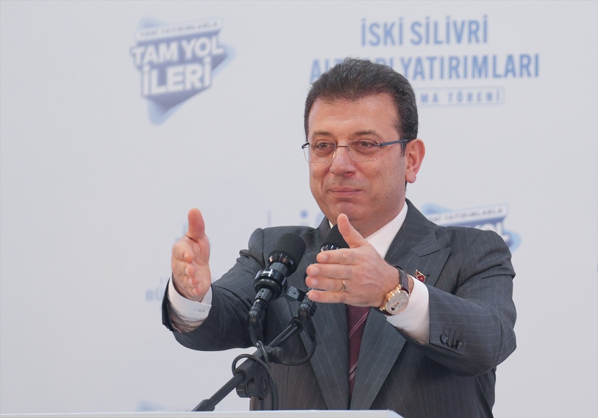 İBB Başkanı Ekrem İmamoğlu, İSKİ Silivri Altyapı Yatırımları Temel Atma Töreni'ne katılarak...