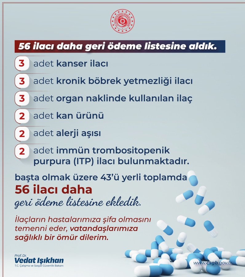 Kanserden böbrek yetmezliğine kadar onlar ilaç SGK geri ödeme kapsamına girdi! İşte o liste