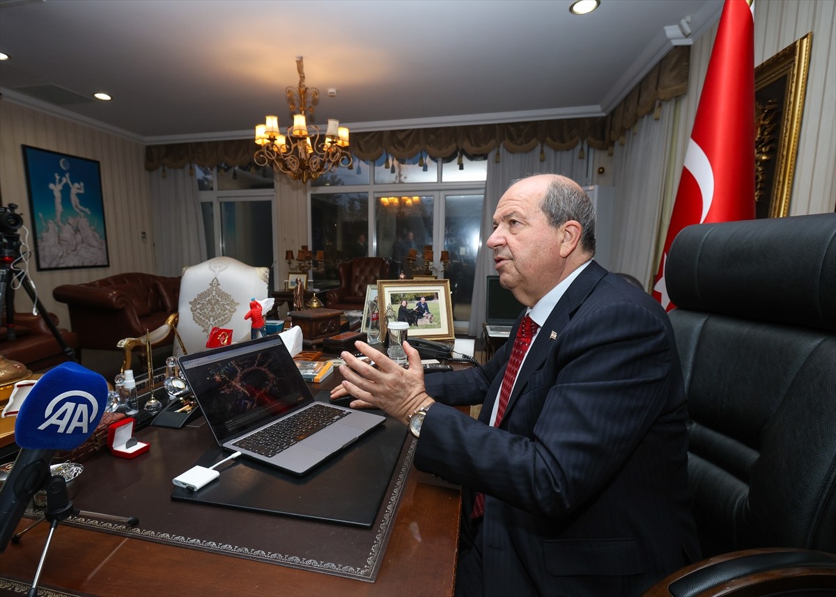 Kuzey Kıbrıs Türk Cumhuriyeti (KKTC) Cumhurbaşkanı Ersin Tatar, Anadolu Ajansının (AA) gözünden...