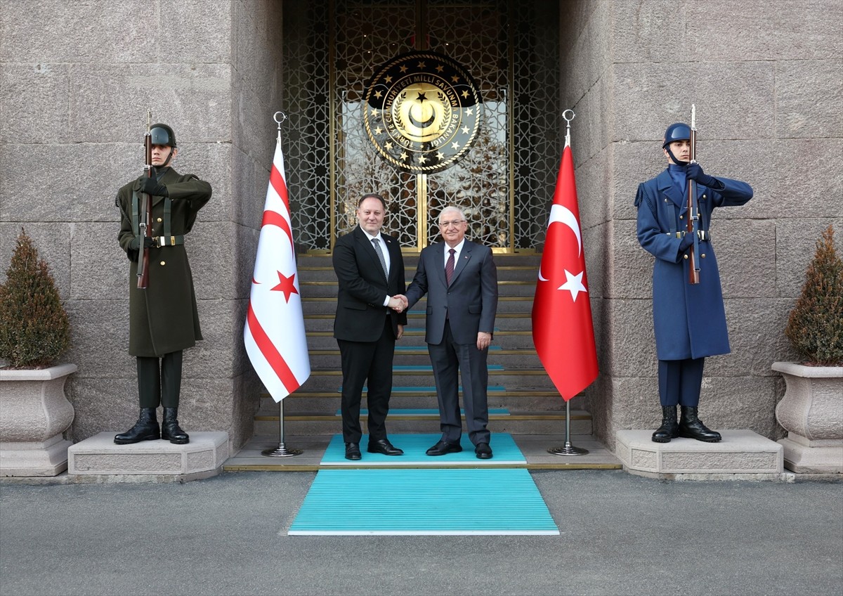 Milli Savunma Bakanı Yaşar Güler, Kuzey Kıbrıs Türk Cumhuriyeti (KKTC) Meclis Başkanı Ziya...