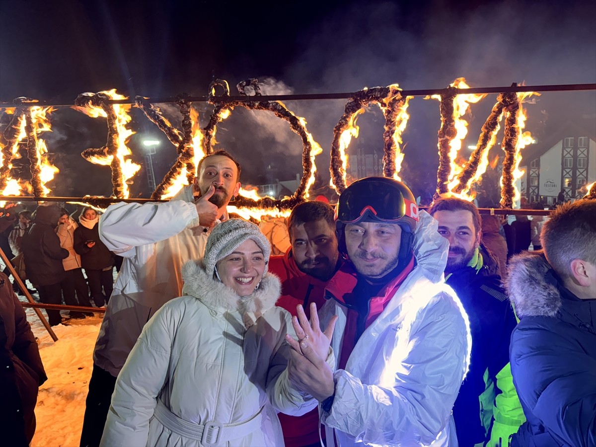 Palandöken Kayak Merkezi'nde düzenlenen "2025 Avrupa Kış Sporları Başkenti" etkinliğinde görevli...