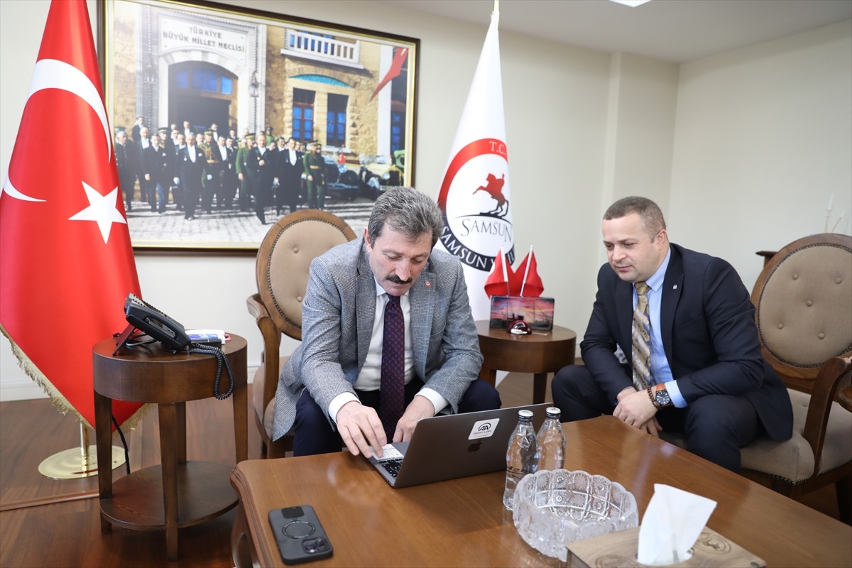 Samsun Valisi Orhan Tavlı, Anadolu Ajansının (AA) gözünden 2024'e damga vuran olaylara ait ve...