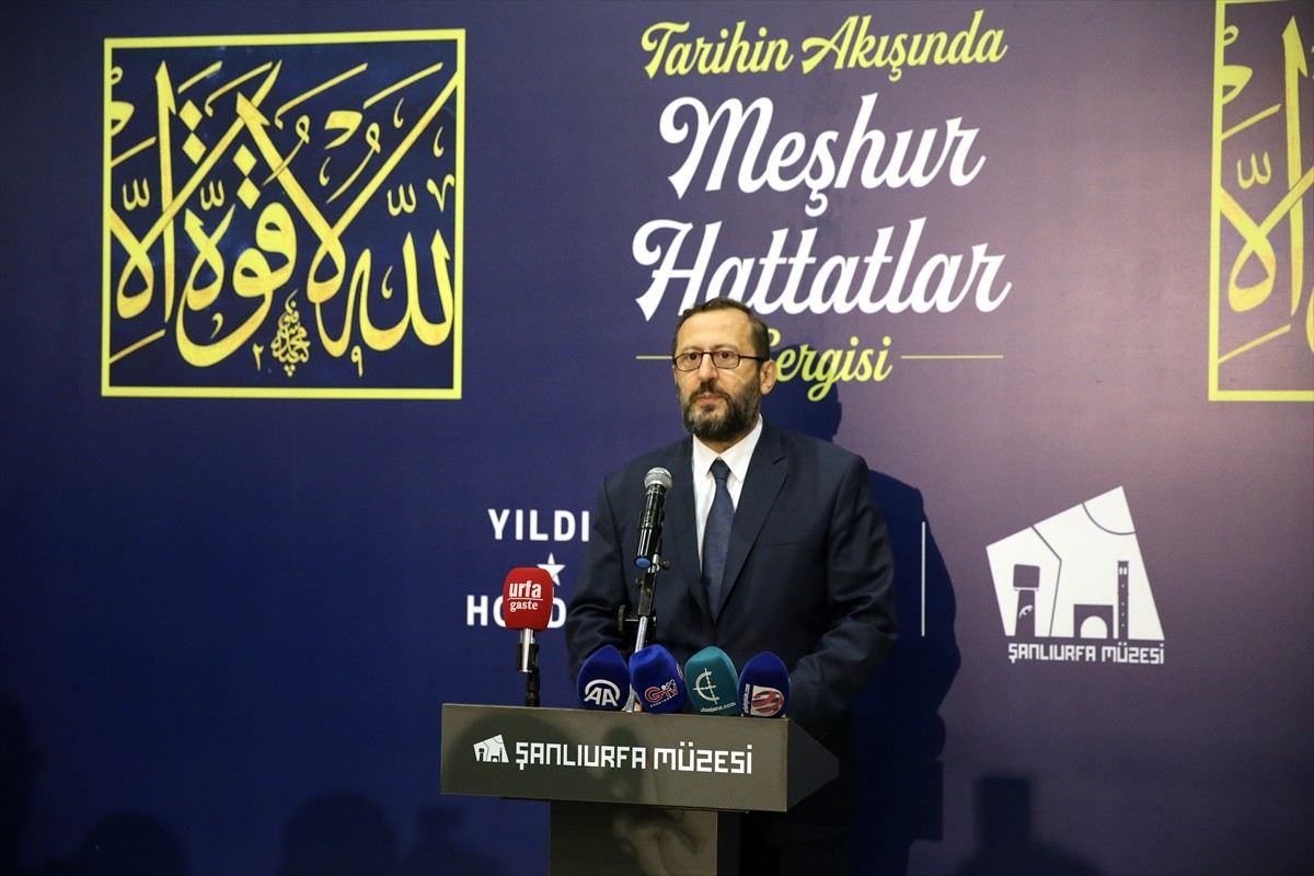 Şanlıurfa'da, Yıldız Holding İslam Eserleri Koleksiyonu'ndan hüsnühat eserlerinin de bulunduğu...