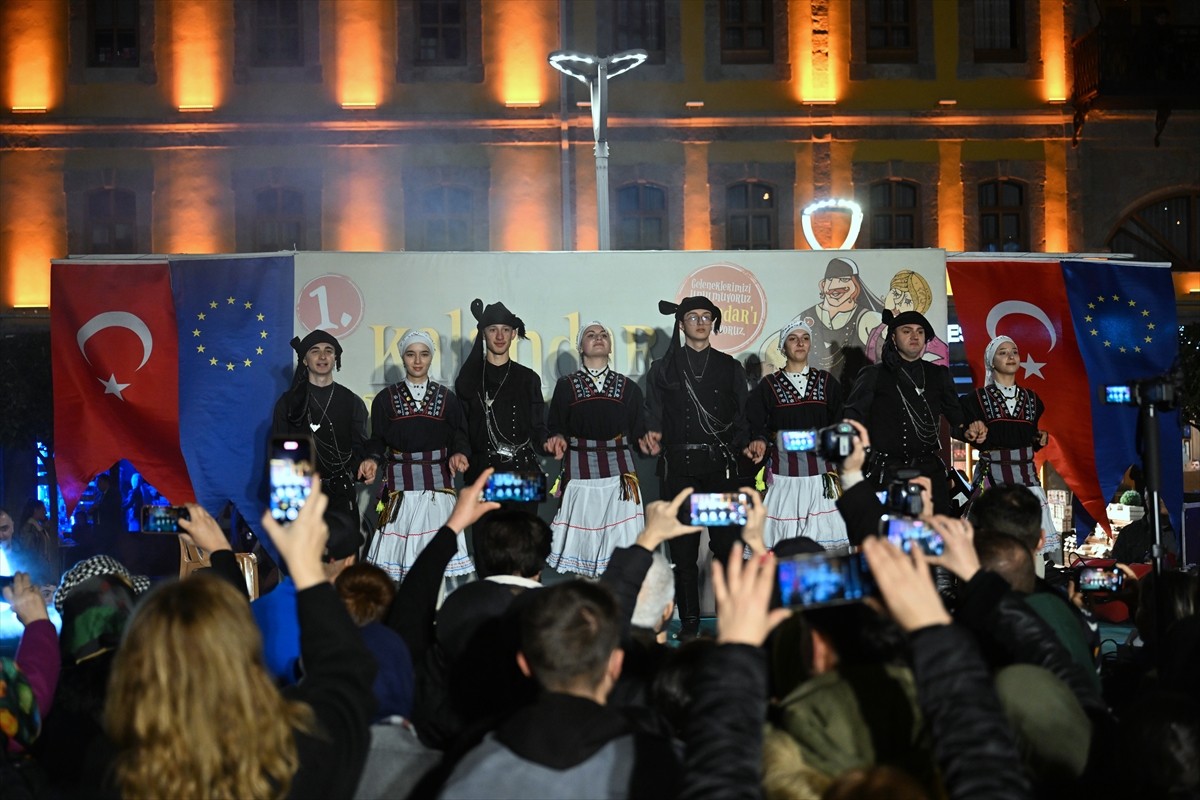 Trabzon'da, Karadeniz'de halen yaşatılan "Kalandar" geleneği kapsamında etkinlik düzenlendi....
