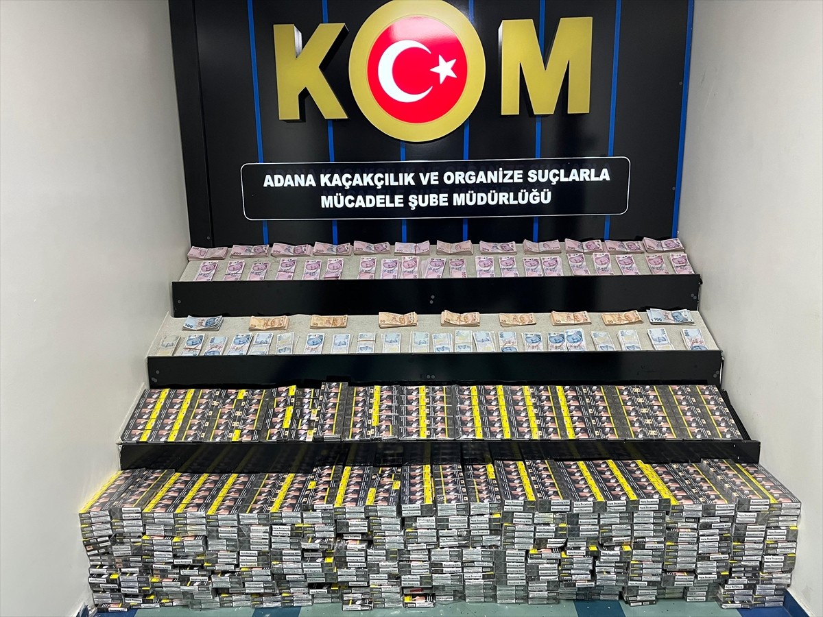 Adana'da gümrük kaçağı 7 bin 335 paket sigara ile suçtan elde edildiği değerlendirilen 520 bin...