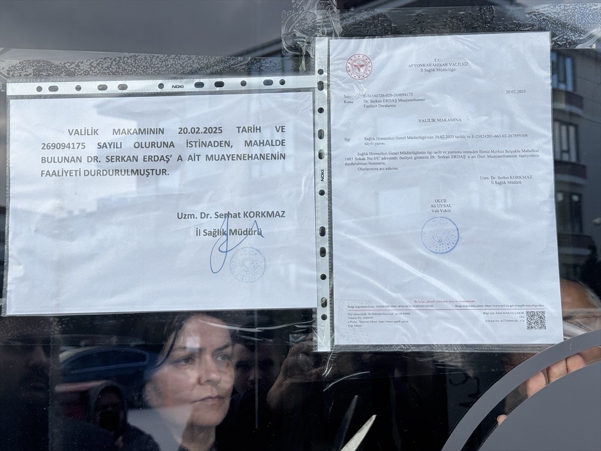 Afyonkarahisar'da bir kişinin serum verildikten sonra fenalaşarak öldüğü iddiasıyla ilgili...