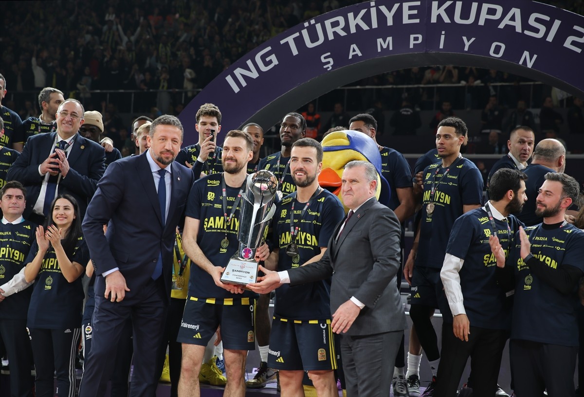 Basketbolda ING Erkekler Türkiye Kupası final maçında Fenerbahçe Beko ile Beşiktaş Fibabanka...