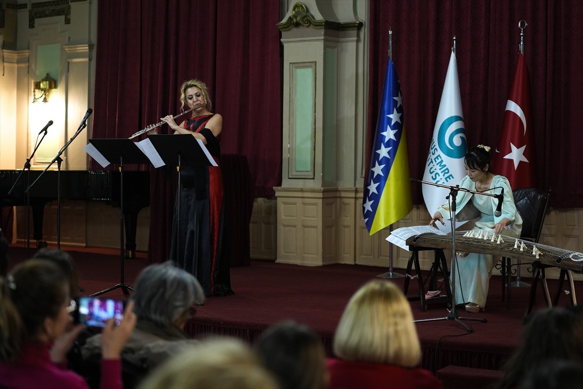 Bosna Hersek'in başkenti Saraybosna'da, Yunus Emre Enstitüsü (YEE) tarafından flüt ve koto konseri...