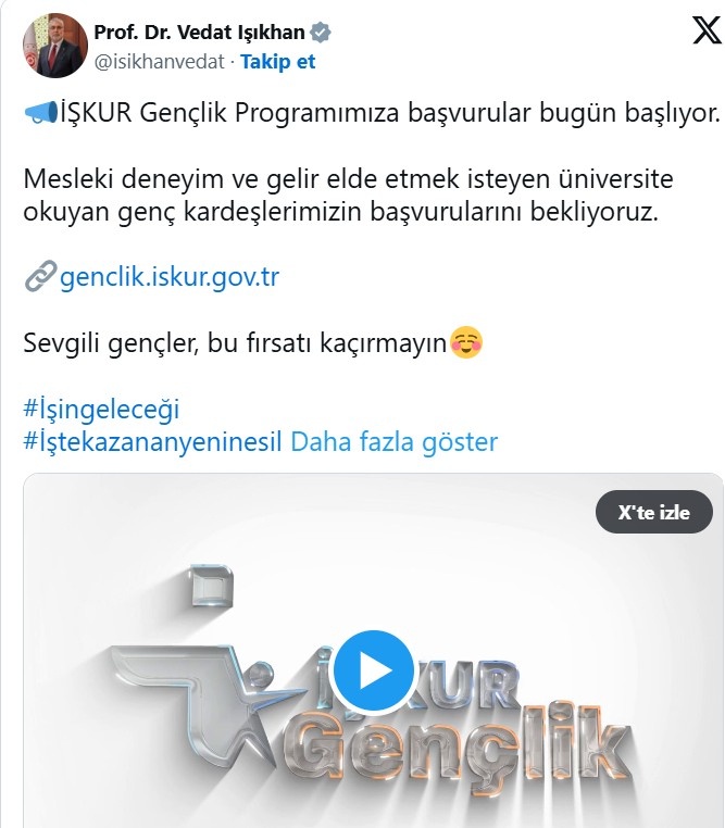 Devletten gençlere 15.000 TL maaş! Işıkhan açıkladı: Başlıyor...