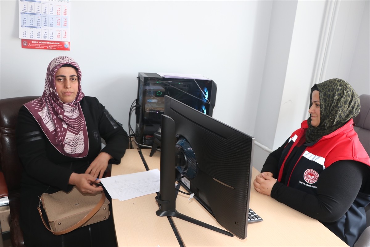 Erzurum'da Tarım ve Orman Bakanlığının "Kırsalda Bereket, Hayvancılığa Destek Projesi"ne bir...