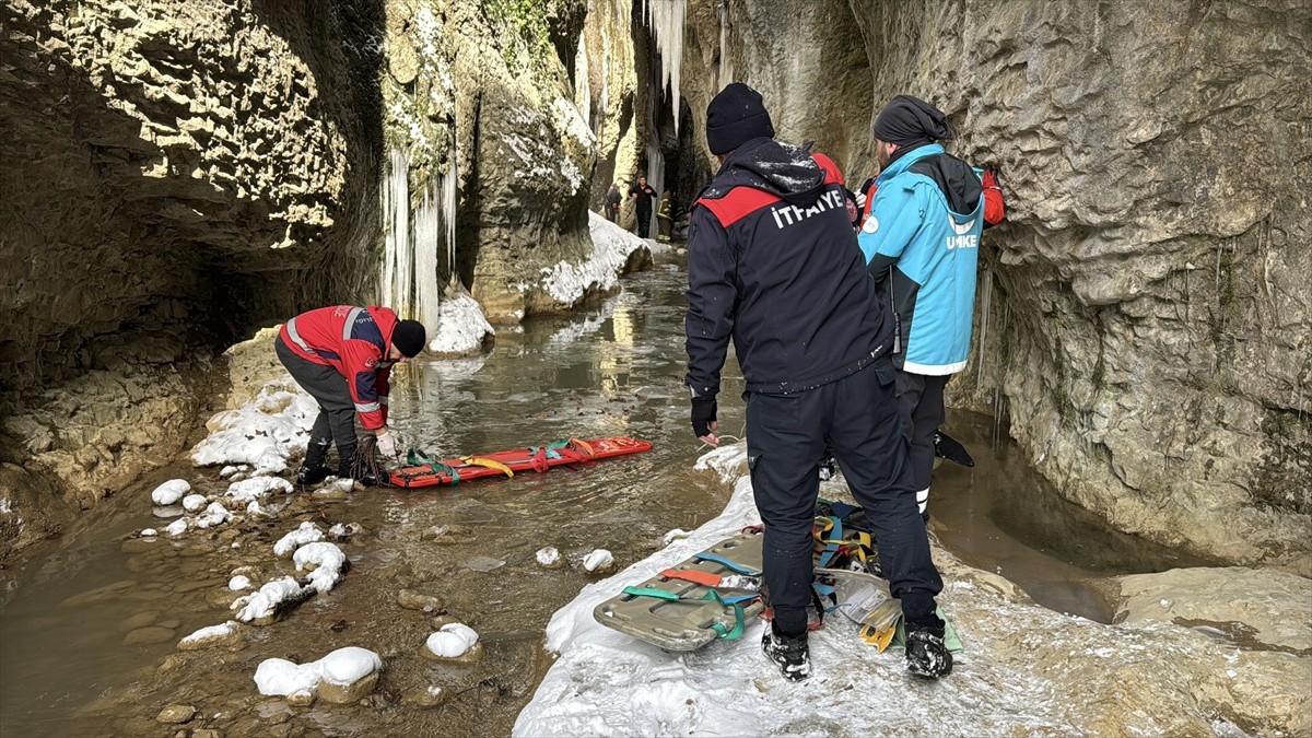 Karabük'ün Safranbolu ilçesinde kanyona devrilen otomobildeki 3 kişi hastaneye kaldırıldı.