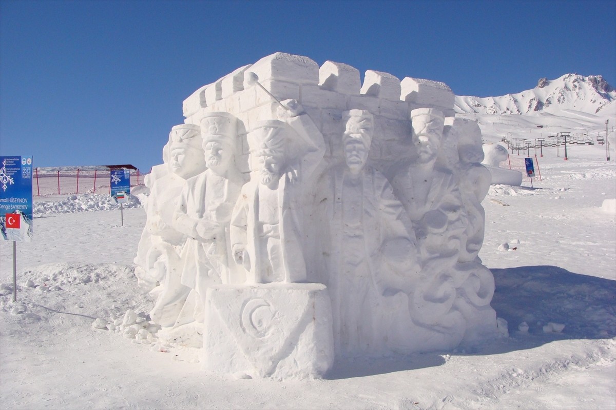 Kayseri Erciyes Kayak Merkezi, 17-24 Şubat'ta Uluslararası Erciyes Kar Heykel Festivali ve...