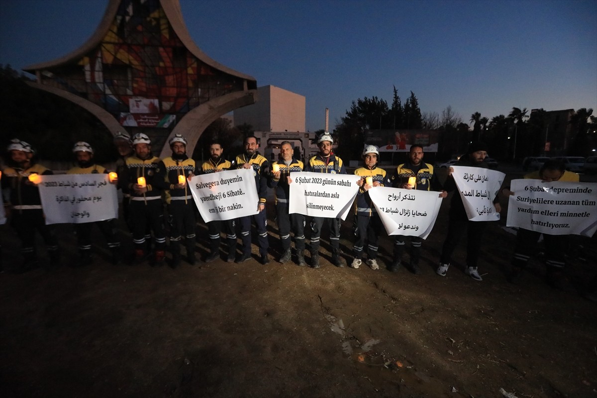 Suriye'nin başkenti Şam'da, Kahramanmaraş merkezli 6 Şubat 2023'te meydana gelen depremlerde...