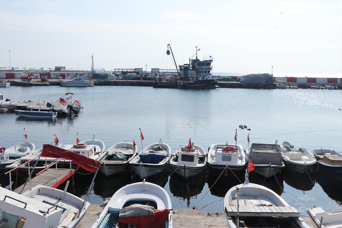 Tekirdağ'da bir haftadır süren poyrazın etkisini yitirmesiyle deniz ulaşımı normale döndü....