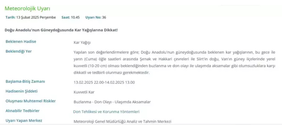 Uyarı! Beyaz kabus kapıda: İstanbul dahil 20 il için kar alarmı verildi!"