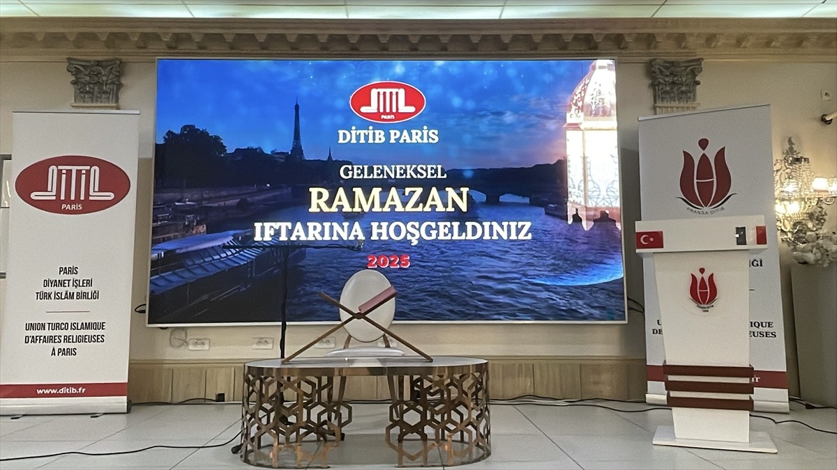 Fransa'da, Diyanet İşleri Türk İslam Birliği (DİTİB) Paris 4. Geleneksel İftar Programı...