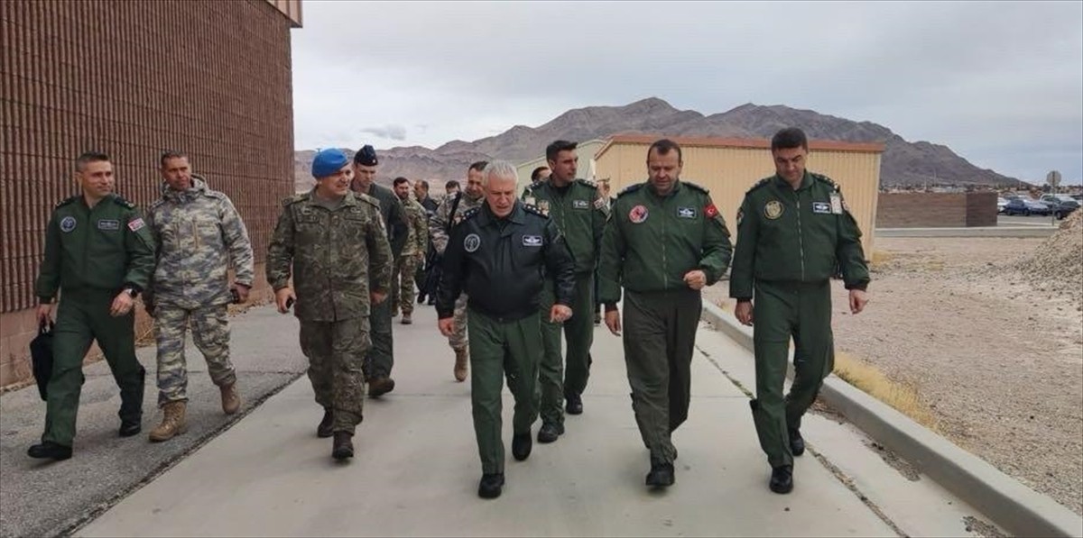 Hava Kuvvetleri Komutanı Orgeneral Ziya Cemal Kadıoğlu (sol 3), ABD'de Red Flag-2025/2...