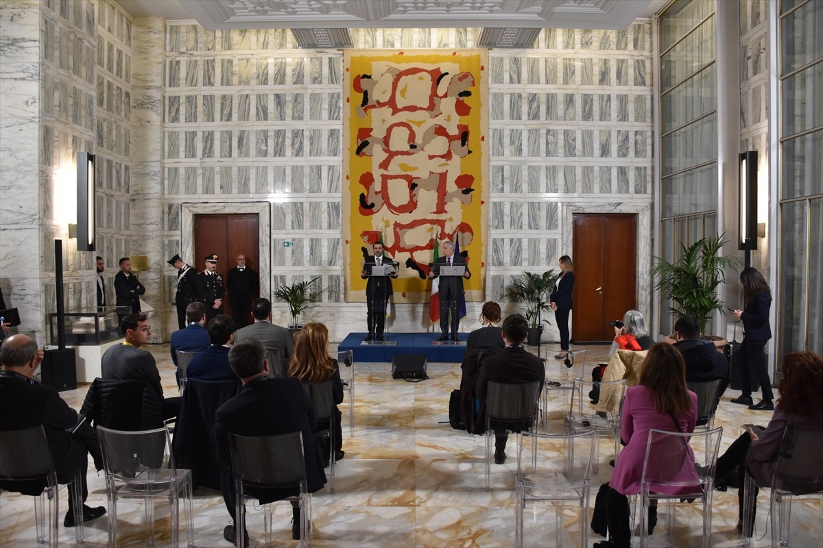 İtalya Başbakan Yardımcısı ve Dışişleri Bakanı Antonio Tajani, Suriye Dışişleri Bakanı Esad Hasan...