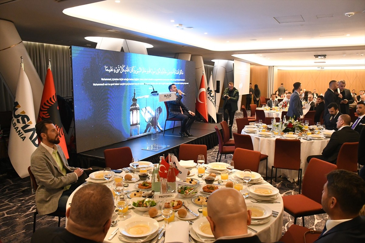 Müstakil Sanayici ve İşadamları Derneği (MÜSİAD) tarafından Arnavutluk'ta iftar programı...
