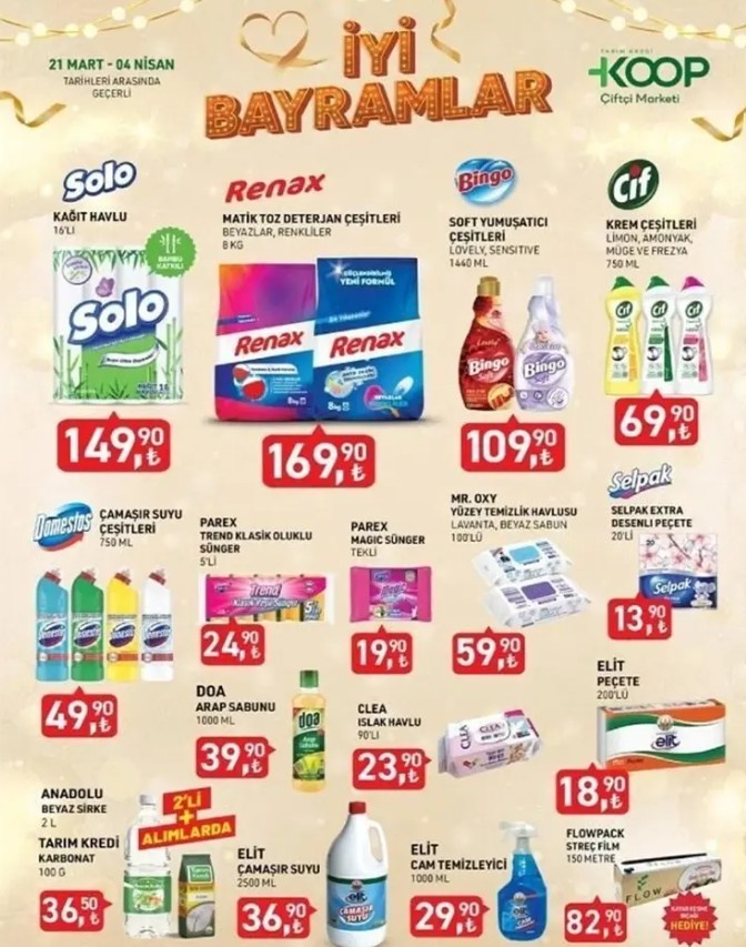 Tarım Kredi bayram öncesi yine yaptı yapacağını... Kahve, Çikolata, Kolonya ve Daha Neler Neler... Rekor indirime girdi 