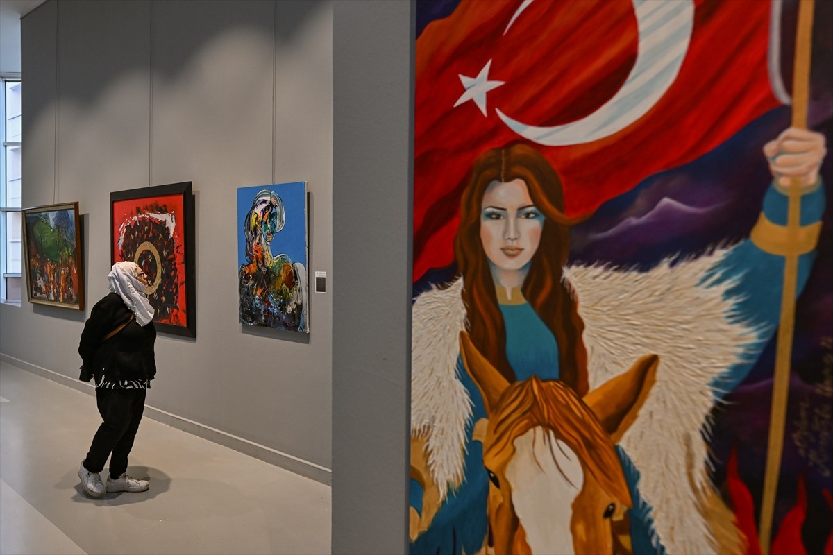 Türk Dünyası Güzel Sanatlar Birliği tarafından "Nevruz, Birlik ve Direniş Sergisi" başkentte...