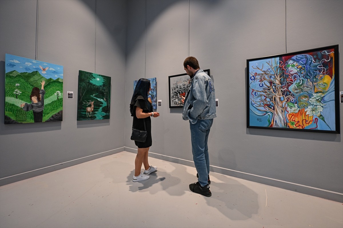 Türk Dünyası Güzel Sanatlar Birliği tarafından "Nevruz, Birlik ve Direniş Sergisi" başkentte...