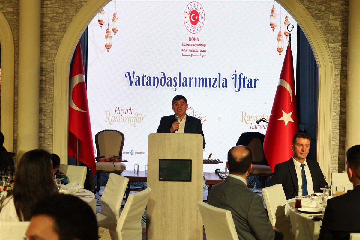 Türkiye'nin Doha Büyükelçiliği tarafından düzenlenen "Tematik Ramazan İftarları" kapsamında...