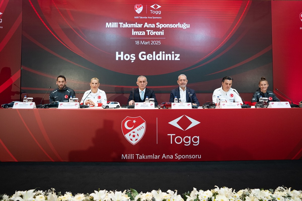 Türkiye Futbol Federasyonu (TFF) ile Türkiye'nin Otomobil Girişim Grubu (TOGG) arasında milli...