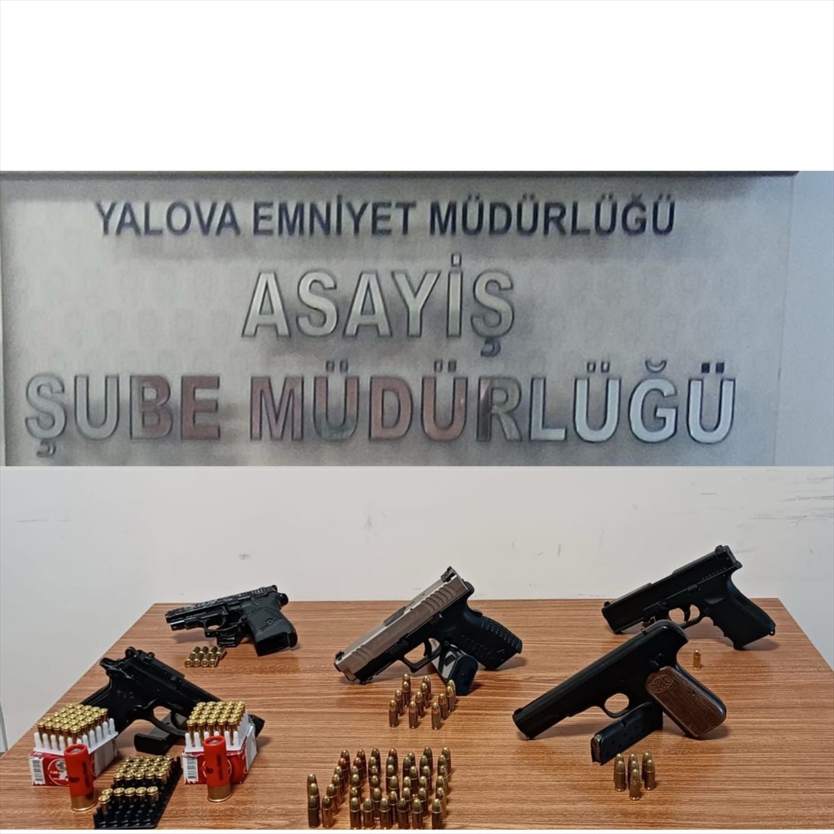 Yalova'da polisin 13 adrese eş zamanlı düzenlediği ruhsatsız silah operasyonunda 12 şüpheli...