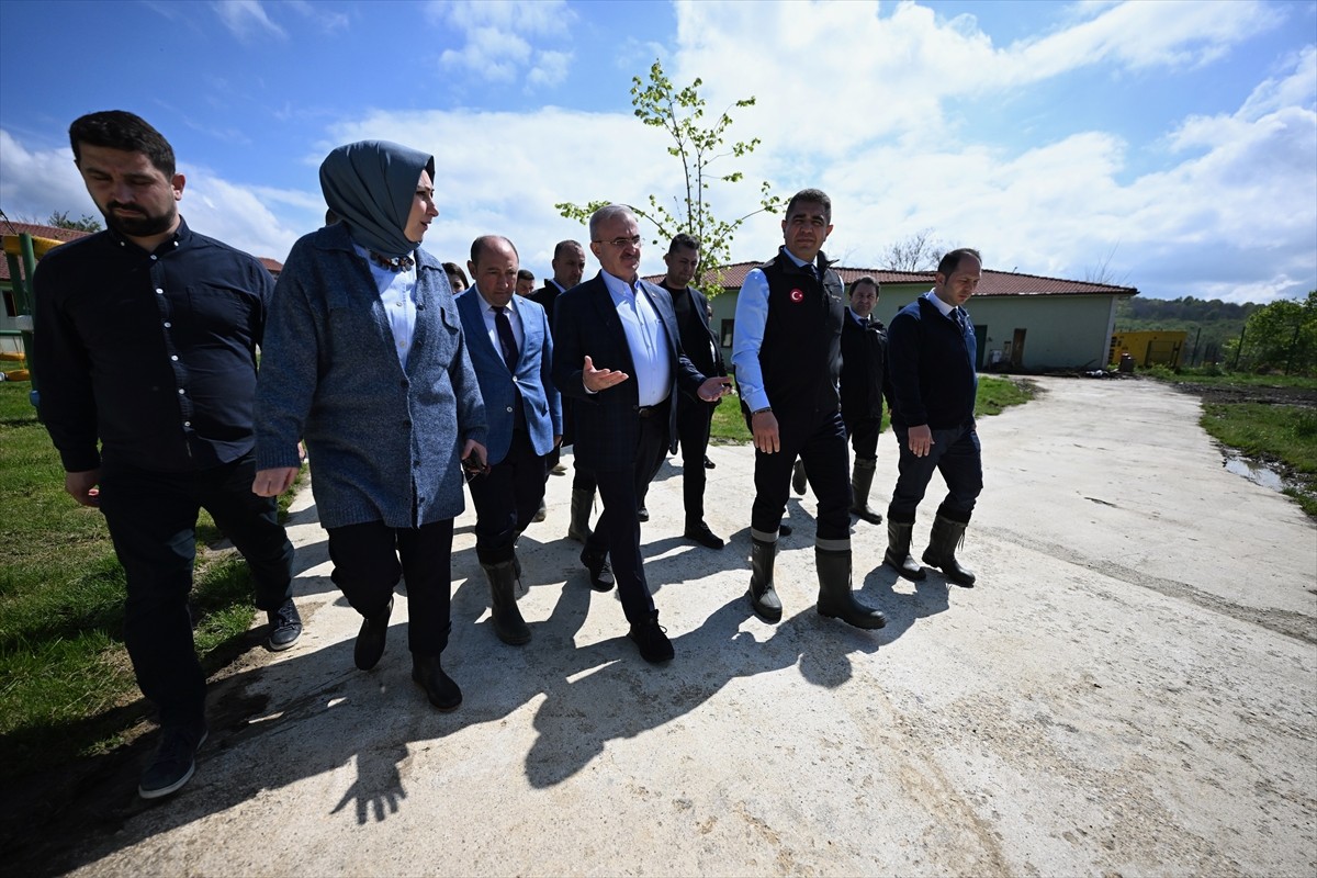 İçişleri Bakan Yardımcısı Münir Karaloğlu (sol 4), Düzce Belediyesi Sokak Hayvanları...