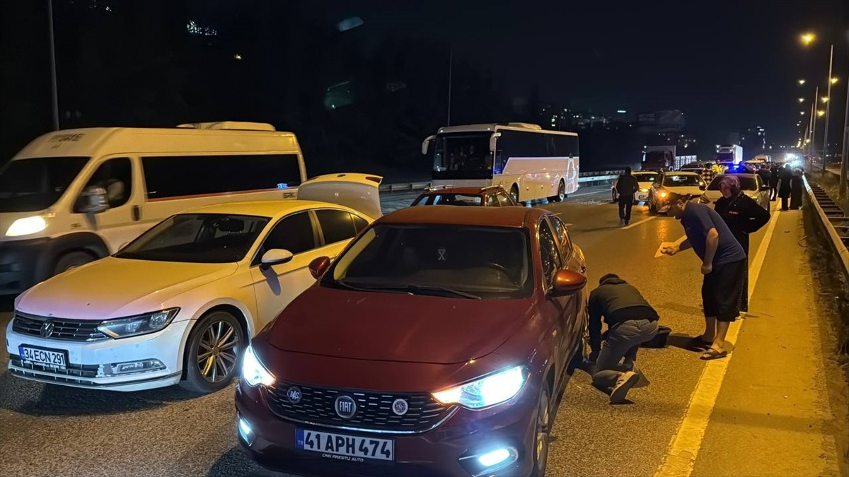 Kocaeli'nin Gebze ilçesinde 7 aracın karıştığı zincirleme trafik kazasında 3 kişi...