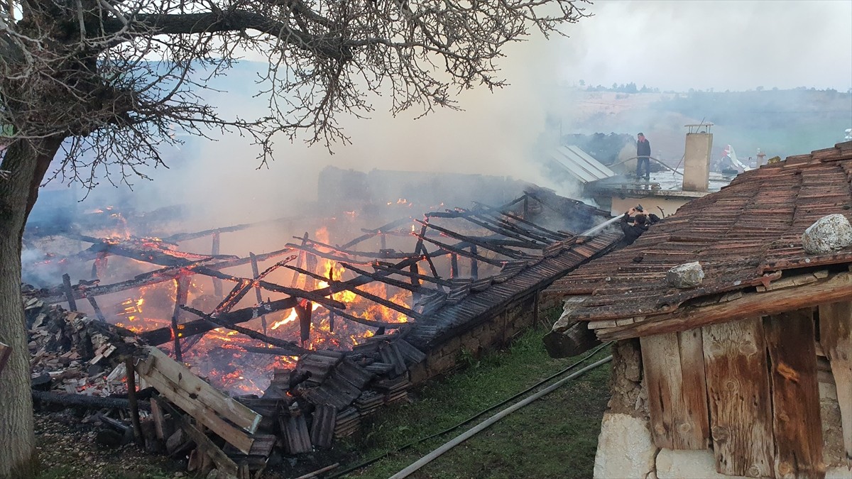 Manisa'nın Demirci ilçesinde ahırda başlayan ve 2 eve sıçrayan yangın söndürüldü. Bölgeye Manisa...