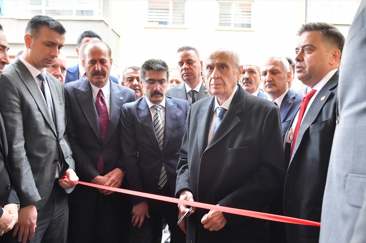 MHP Genel Başkanı Devlet Bahçeli, Türkiye Alparslan Türkeş Siyaset Akademisi Vakfı merkezinin...