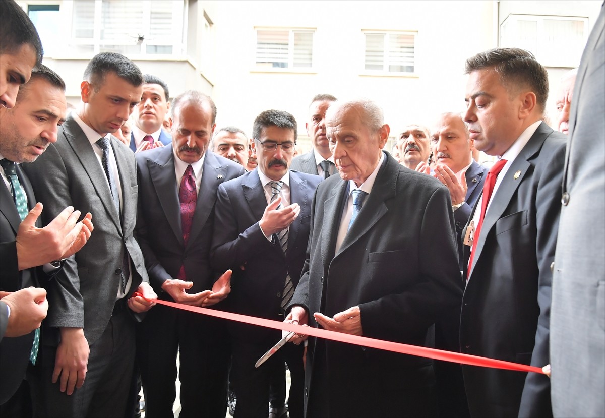 MHP Genel Başkanı Devlet Bahçeli, Türkiye Alparslan Türkeş Siyaset Akademisi Vakfı merkezinin...