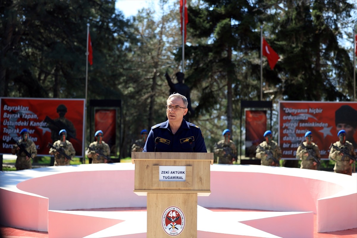 MSB Basın ve Halkla İlişkiler Müşaviri ve Bakanlık Sözcüsü Tuğamiral Zeki Aktürk, Isparta'daki...