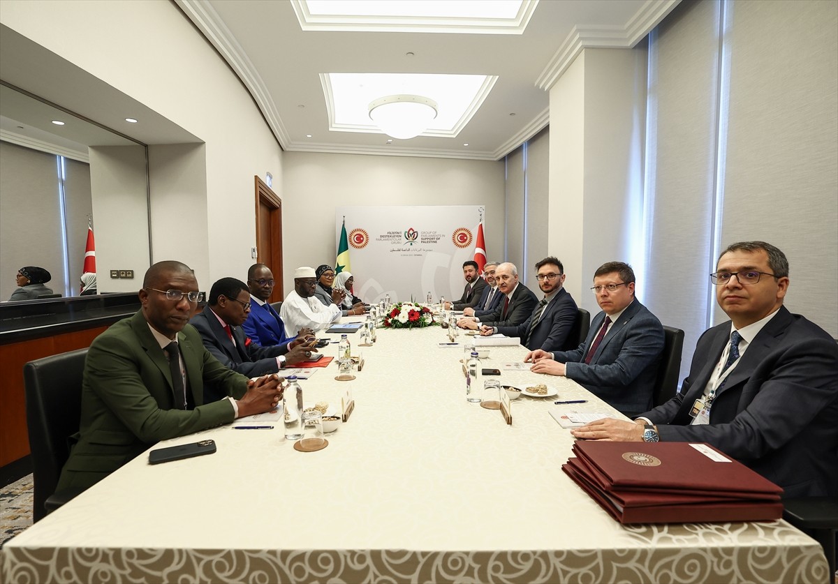 TBMM Başkanı Numan Kurtulmuş, Filistin’i Destekleyen Parlamentolar Grubu Toplantısı kapsamında...