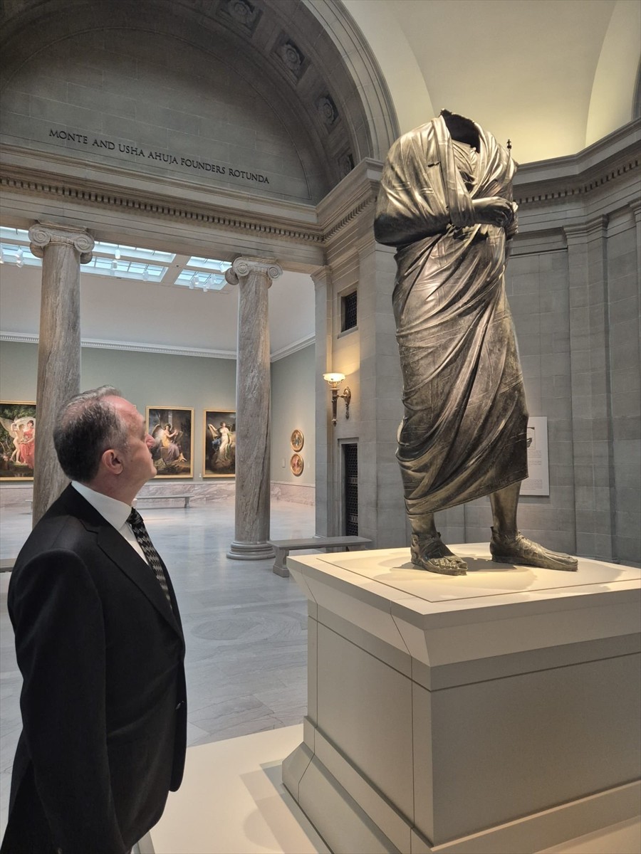 Türkiye'den kaçak kazılarla 1960'lı yıllarda yurt dışına kaçırılan Roma İmparatoru Marcus...