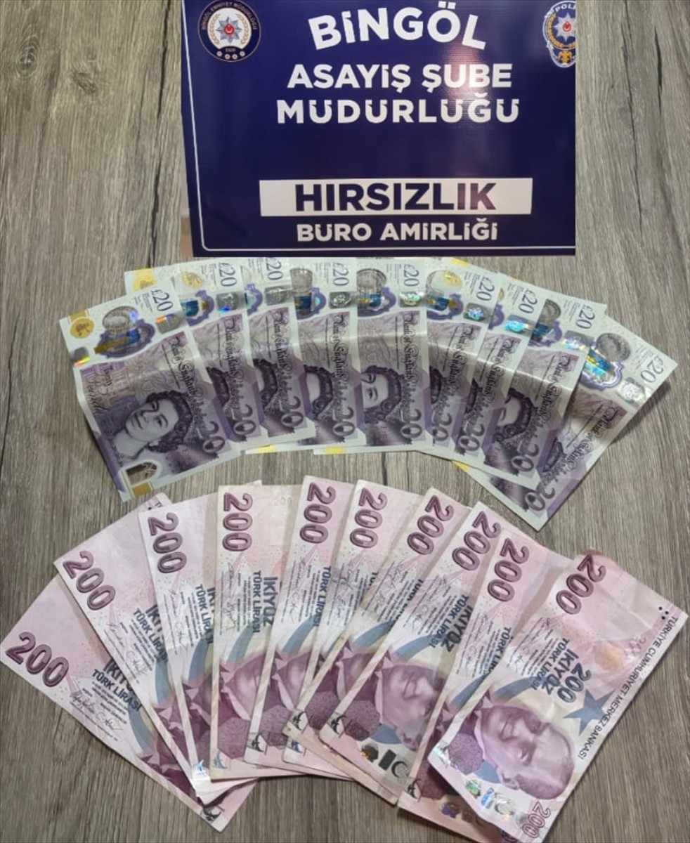 Bingöl'de hırsızlık iddiasıyla gözaltına alınan şüpheli tutuklandı. Çalınan paralar da bulunarak...