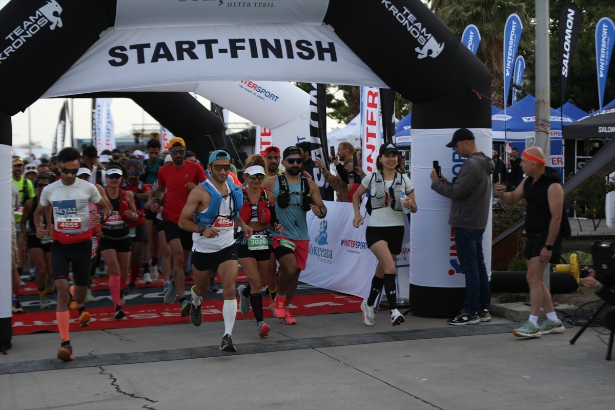 Çanakkale'nin doğal ve tarihi zenginlikleri arasında düzenlenen Gökçeada Ultra Trail, 900...